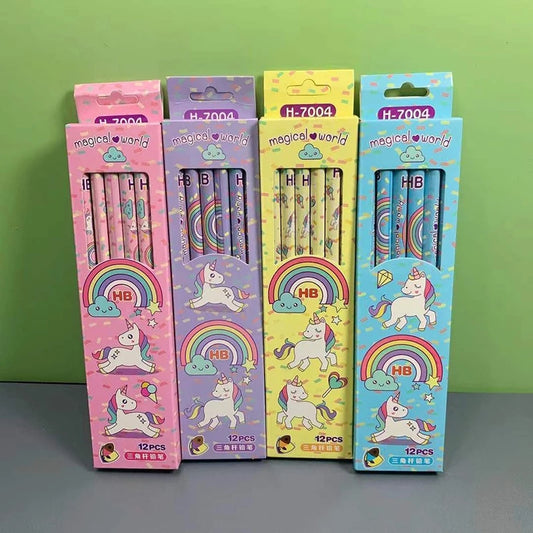 12 pcs pencil set unicorn 🦄