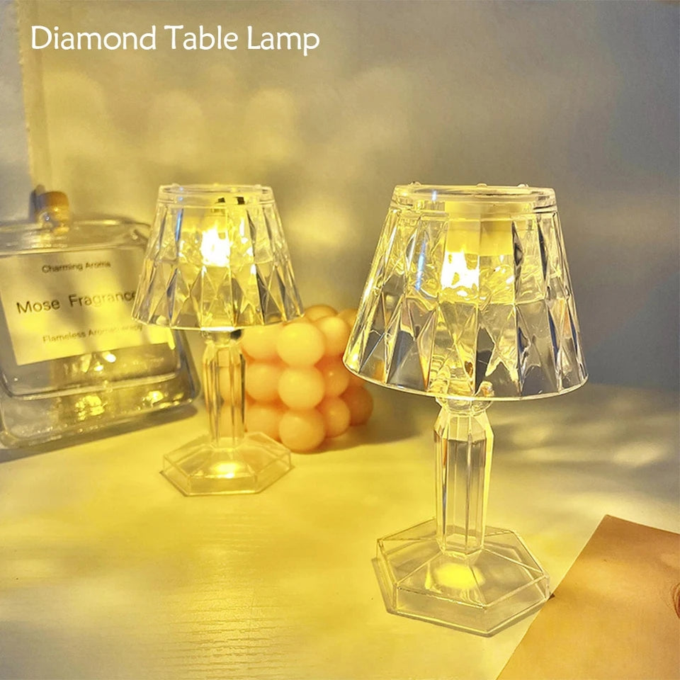 Creative Crystal LED Acrylic Transparent Lamp For Decoration