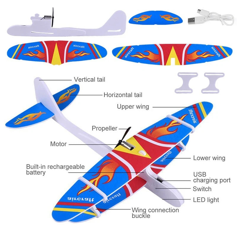 Electric Foam Gliding Aircraft Flying Toy