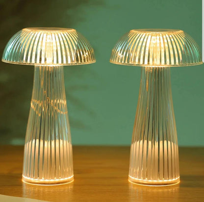 Crystal Mushroom Jellyfish Lamp Cell Operated Candle