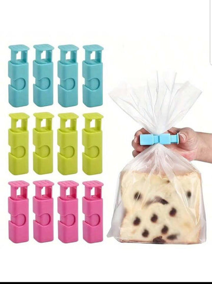 Pack of 4 Snack Moisture-Proof Clamp Bread Bag Sealing Clip