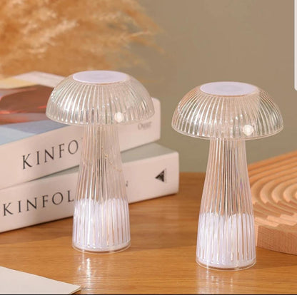 Crystal Mushroom Jellyfish Lamp Cell Operated Candle