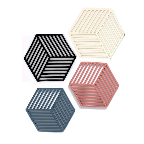 Pack of 4 Silicone Trivet Mat