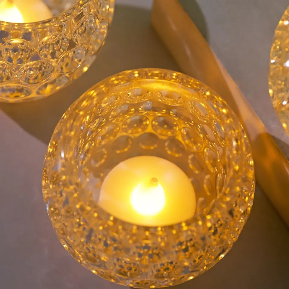 Cup Transparent Crystal LED Candle