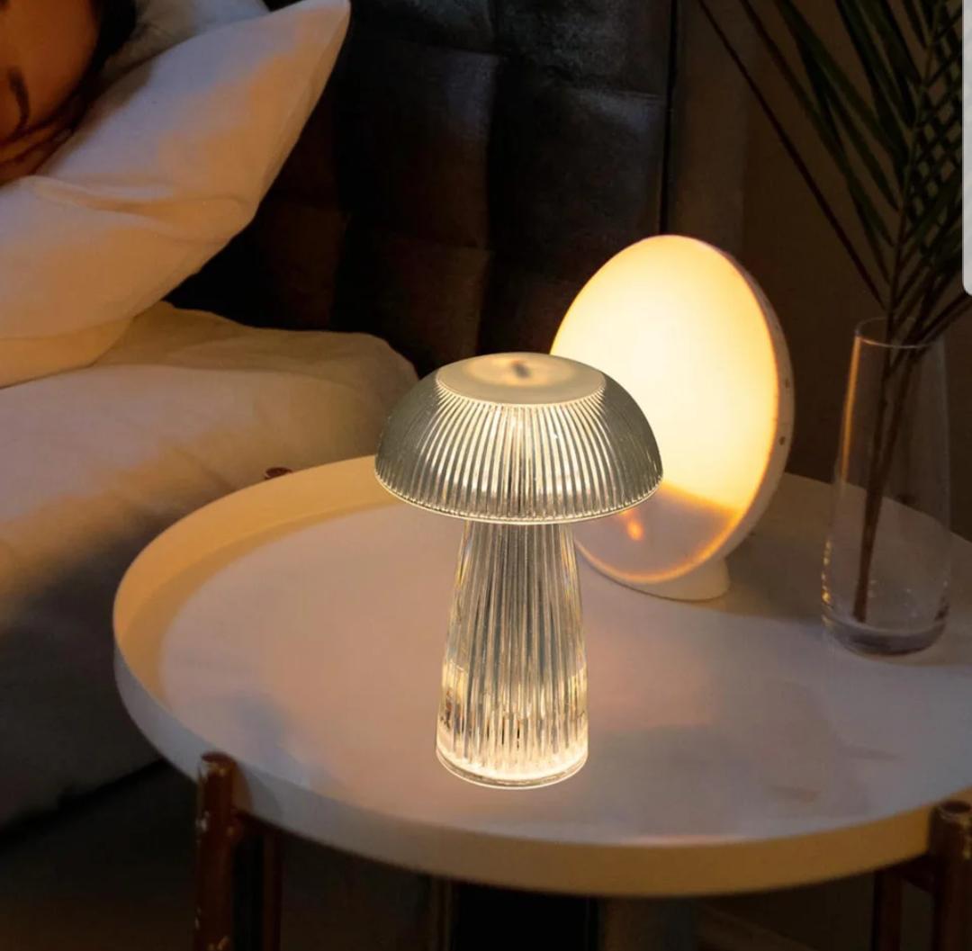 Crystal Mushroom Jellyfish Lamp Cell Operated Candle